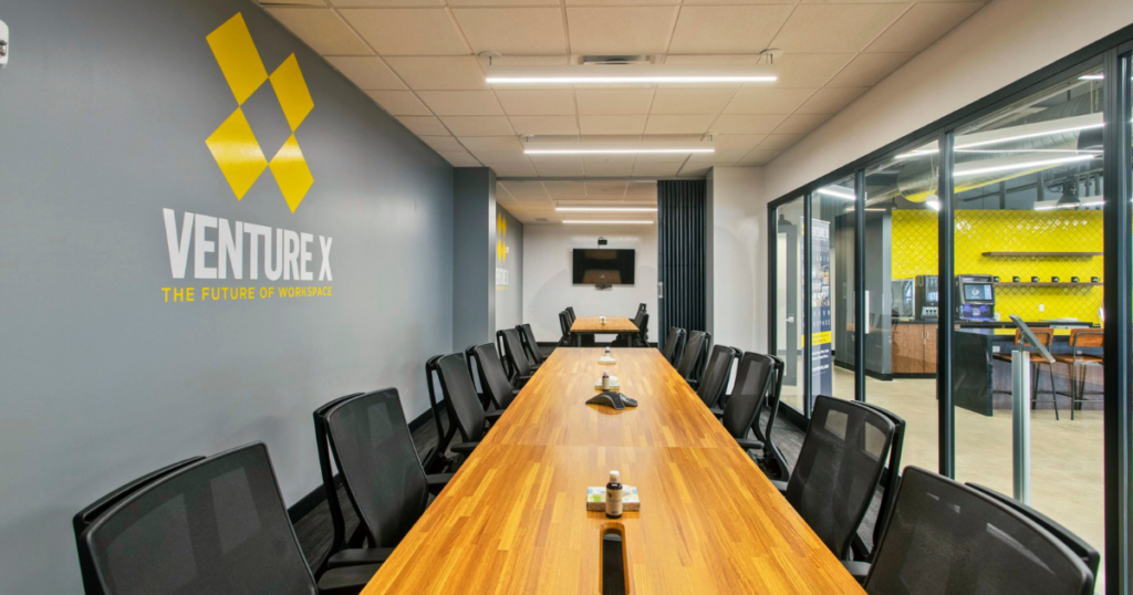 Conference room at a coworking space